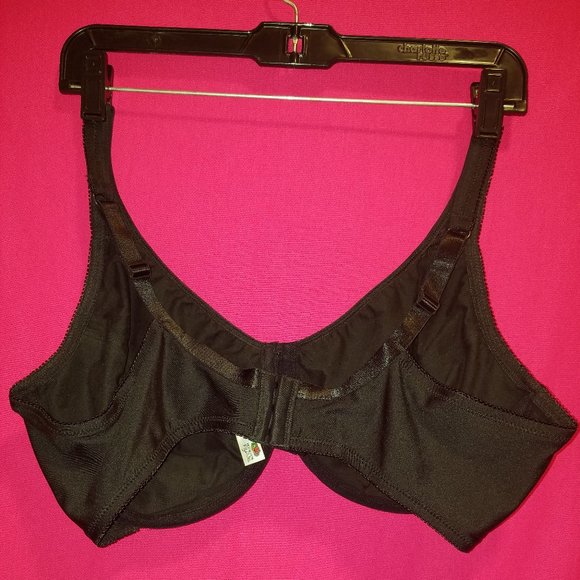 Fruit of the Loom -  Black Full Figure Fit for Me Underwire 44D Bra - Picture 2 of 3